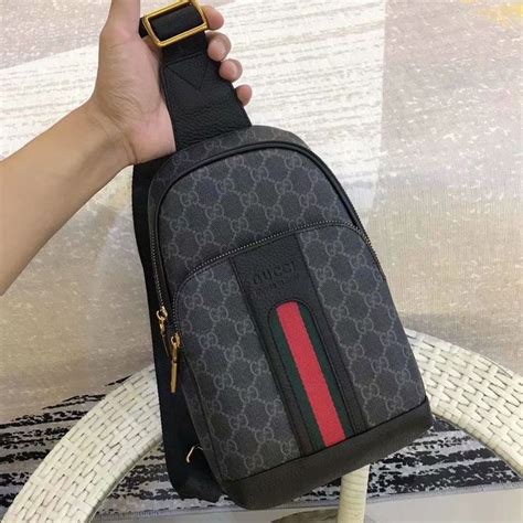 replica gucci bag men|Gucci sling backpack.